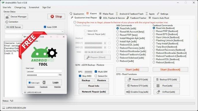 AndroidWinTool  Rent [40 hours] Without Auto Login ✅ V0